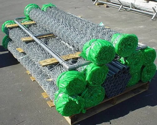 Galvanized Chain Link Fence Package with Fence Posts