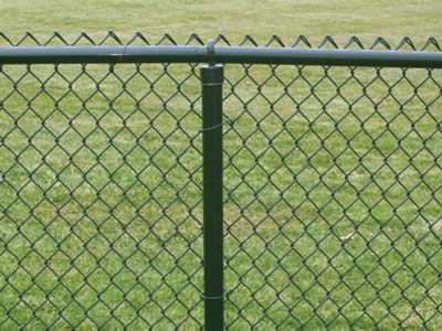 Green Color PVC Chain link Fence
