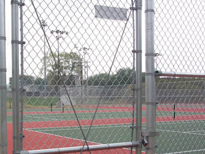 Galvanized Chain Link Fence used as sport fence